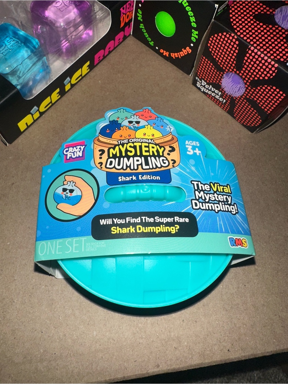 The Original Mystery Dumpling Shark Edition Toy - Turquoise